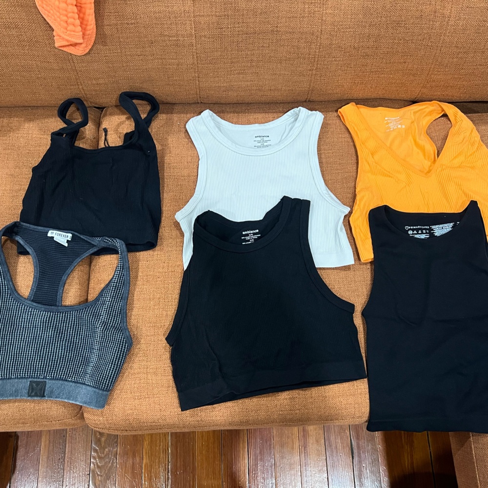 6 pack of workout shirts